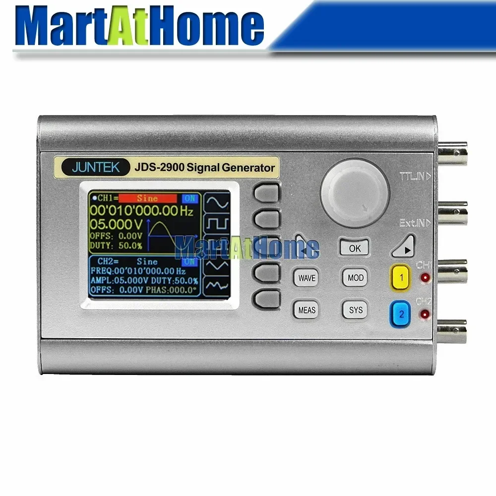 Digital Dual-channel DDS Signa - Dual Channel Arbitrary Waveform Function Generator 60Mhz review and price