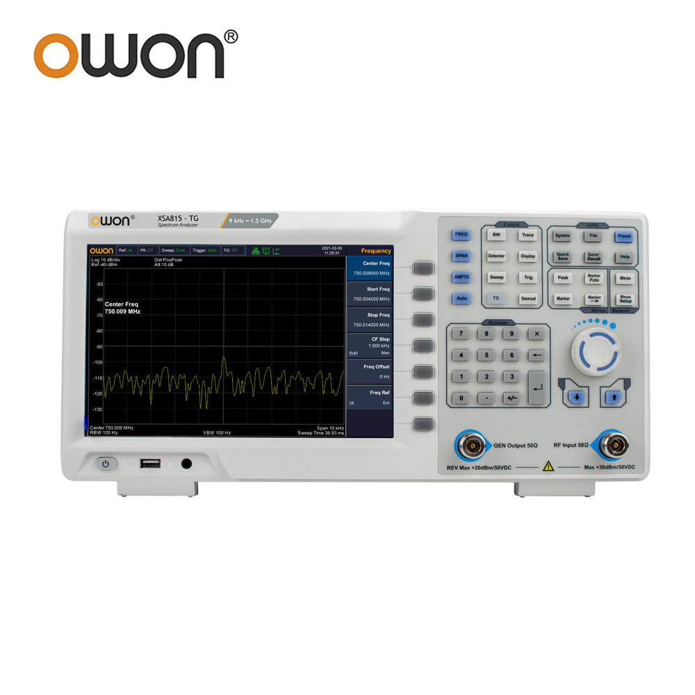 OWON XSA815TG Digital Spectrum - Spectrum Analyzer Tracking Generator 1.5Ghz review and price