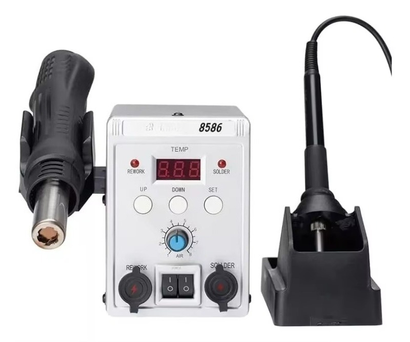 760W 8586 2 in 1 Hot Air Solde - Smd Rework Station Hot Air Soldering 2 In 1 review and price
