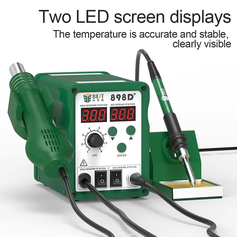 BST-898d+ Digital Soldering St - Smd Rework Station Hot Air Soldering 2 In 1 review and price